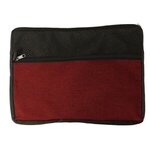 Custom Imprinted Double Zipper Accessory Bag - Red