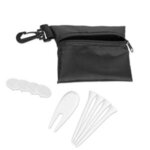 Custom Imprinted Golf Kit in Pouch - Black