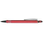 Custom Imprinted Halcyon(R) Metal Pen/Stylus, Full Color Digital - Red