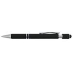 Custom Imprinted Halcyon(R) Metal Spin Top Pen Full Color - Black