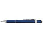 Custom Imprinted Halcyon(R) Metal Spin Top Pen Full Color - Blue