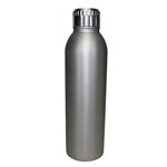 Custom Imprinted Halcyon(R) oz. Deluxe Bottle - Metallic Silver