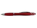 Custom Imprinted Halcyon(R) Silhouette Spin Top Pen with Stylus - Red