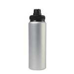 Custom Imprinted Jett Aluminum Chug Lid Hydration Bottle 32 Oz. - Silver