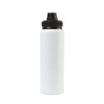 Custom Imprinted Jett Aluminum Chug Lid Hydration Bottle 32 Oz. - White