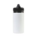 Custom Imprinted Jett Aluminum Straw Lid Hydration Bottle 16 Oz. - White