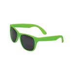 Custom Imprinted Kids Single Color Matte Sunglasses - Lime Green