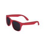 Custom Imprinted Kids Single Color Matte Sunglasses - Red