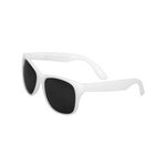 Custom Imprinted Kids Single Color Matte Sunglasses - White