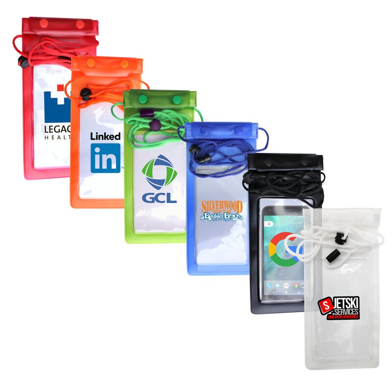 Main Product Image for Custom Imprinted Large Waterproof Cell Phone Bag Full Color