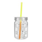 Custom Imprinted Mason Jar Plastic 24 oz - Yellow to Orange