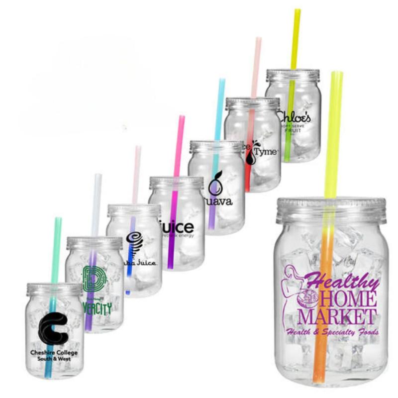 Main Product Image for Custom Imprinted Mason Jar Plastic 24 oz