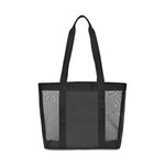 Custom Imprinted Mesh Tote Bag - Black