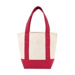 Custom Imprinted Mini Canvas Tote - Red