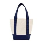 Custom Imprinted Mini Canvas Tote - True Navy