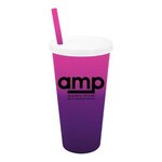 Custom Imprinted Mood 26 oz. Tumbler with Lid and Straw -  