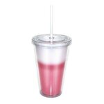 Custom Imprinted Mood(TM) 16 oz. Victory Acrylic Tumbler - Frosted To Red