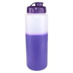 Custom Imprinted Mood(TM) 32 oz. Sports Bottle with Flip Top Cap - Frosted to Purple