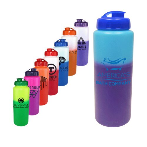 Main Product Image for Custom Imprinted Mood(TM) Sports Bottle with Flip Top Cap 32 oz