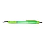 Custom Imprinted Nite Glow Grip Pen - Silkscreen - Neon Green