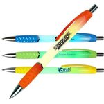 Custom Imprinted Nite Glow Grip Pen - Silkscreen -  