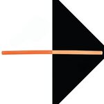 Custom Imprinted Nite Glow Reusable Straw - Neon Orange