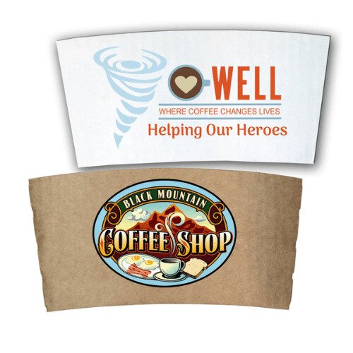 Main Product Image for Custom Imprinted Paper Coffee Sleeve Full Color