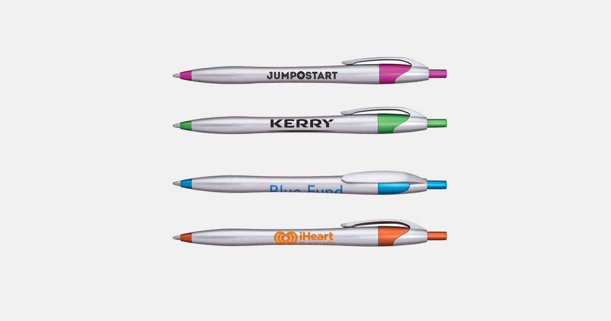 Super Smooth Javalina Chrome Bright Pen With Your Logo | ImprintLogo.com