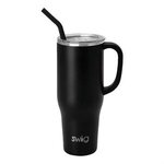 Custom Imprinted Swig(R) 40 oz. Mega Mug Laser Standard - Black