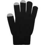 Custom Imprinted Touch Screen Gloves, Full Color Digital - Black