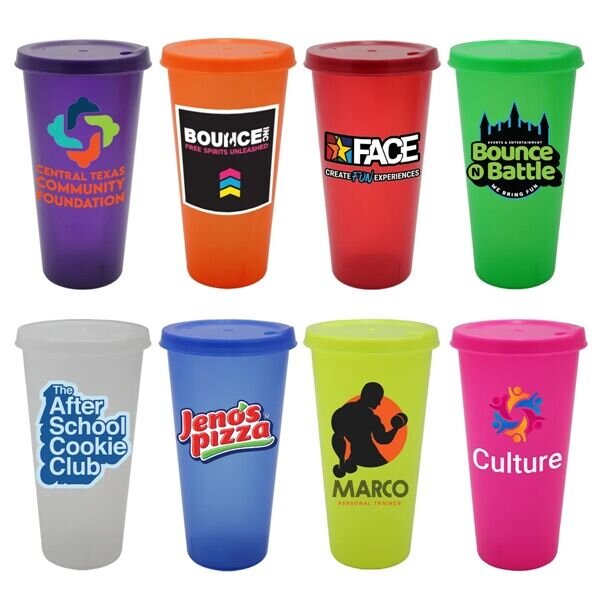 Main Product Image for Custom Imprinted Tumbler with Lid, Full Color 26 oz.