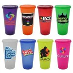 Custom Imprinted Tumbler with Lid, Full Color 26 oz. -  