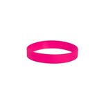 Custom Imprinted USA Screen Printed Silicone Bracelet - Hot Pink