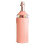 Custom Imprinted Vinglace(R) Wine Bottle Insulator - Coral