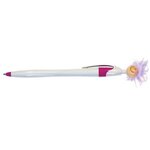 Custom Imprinted Wild Smilez Pen - Light Tone - Purple