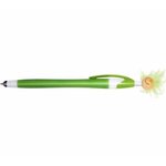 Custom Imprinted Wild Smilez Pen/Stylus - Lime Green