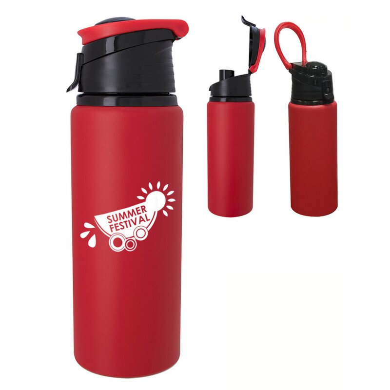 Main Product Image for Custom Printed 24 Oz Velvet Touch Aluminum Bottle