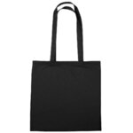 Custom Printed 4 oz. Cotton Tote Bag Full Color - Black