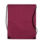 Custom Printed Full Color Drawstring Cinch up Backpack - Burgundy