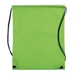 Custom Printed Full Color Drawstring Cinch up Backpack - Lime Green