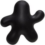 Custom Printed Gel Man Stress Reliever - Black