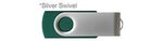 Custom Printed iClick 3.0 USB 128GB - Forest Green w/ Silver Sw