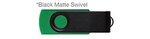 Custom Printed iClick 3.0 USB 128GB - Med Green w/ Black Swivel