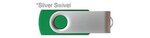 Custom Printed iClick 3.0 USB 128GB - Med Green w/ Silver Swive