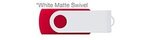 Custom Printed iClick 3.0 USB 128GB - Red w/ White Swivel