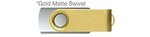 Custom Printed iClick 3.0 USB 128GB - Silver w/ Gold Swivel