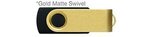 Custom Printed iClick USB 128GB - Black w/ Gold Swivel