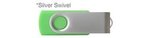 Custom Printed iClick USB 128GB - Lgt Green w/ Silver Swive