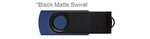 Custom Printed iClick USB 128GB - Navy w/ Black Swivel