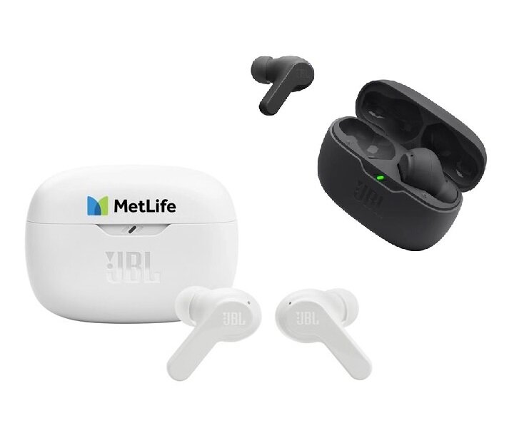 Main Product Image for Custom Printed JBL Vibe Beam True Wireless Earbuds